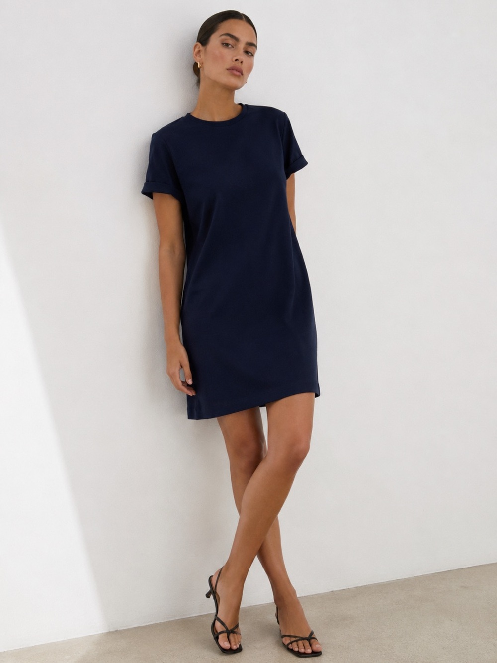 ARMEDANGELS Navy Short Sleeve T-Shirt Dress - Size M